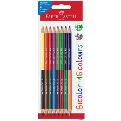 Faber-Castell kleurpotloden - Bicolor - 8 stuks op blister - duo potlood - FC-116197