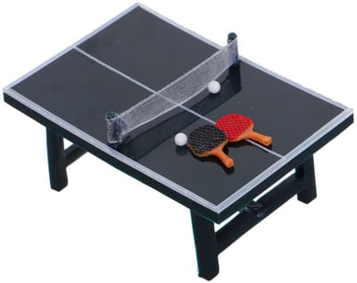 Mini pingpongballetjes van hars, set voor taartdecoratie, 5-delige set