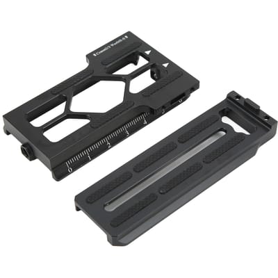 L-beugel camera verticale snelkoppelingsplaat met 14 inch schroefgat Arca-poort voor Zhiyun Weebill S black