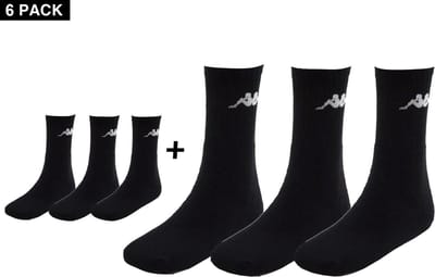 Kappa - Trisper Tennis Sock 6 pack - Sokken 6-Pack - 39 - 42 - Zwart