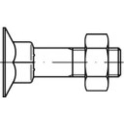 TOOLCRAFT 111730 Verzonken schroeven met vierkante hals M6 30 mm Buitenzeskant DIN 605 Staal 500 stuk(s)