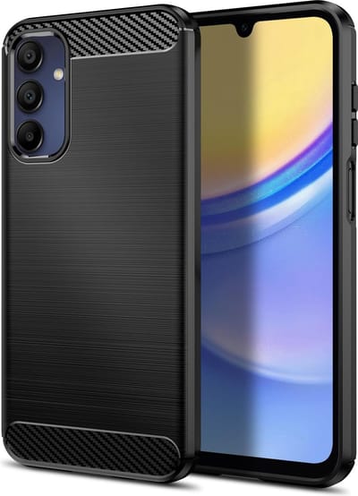 Geschikt voor Samsung Galaxy A15 4G/5G - Ultradunne - Schokabsorptie - Back Cover Hoesje - Zwart