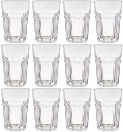 Vivalto Drinkglazen Vidrio - 12x stuks - 360 ml - transparant - glas - waterglazen - stapelbaar