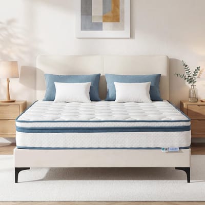 LITTLE TREE Pocketvering Matras - 140 x 190 x 25 cm - Traagschuim & Lyocell Oppervlak Matras - H3 Medium Firm