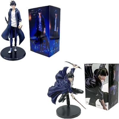 Solo Leveling Shadow King Sung Jinwoo Figuur Anime Collectie Model Handheld Desktop Ornament Cadeau Op Voorraad blue
