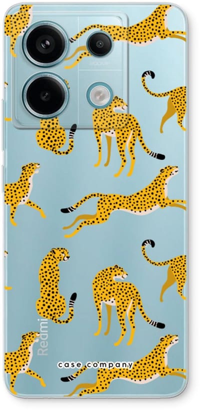 Case Company® - Hoesje geschikt voor Xiaomi Poco X6 hoesje - Luipaard - Soft Cover Telefoonhoesje - Bescherming aan alle Kanten en Schermrand