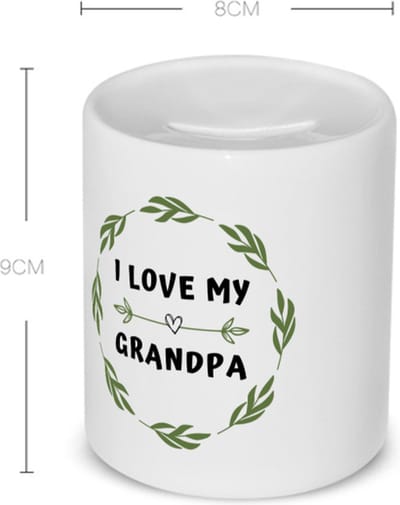 Akyol - i love my grandpa Spaarpot - Opa - liefste opa - verjaardag - cadeautje voor opa - opa artikelen - kado - geschenk - 350 ML inhoud