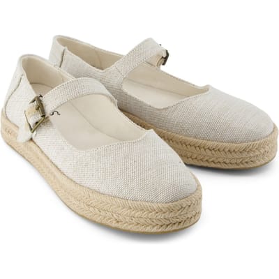 TOMS Carolina Mary Jane Nylon Dames Natuurlijke Espadrilles