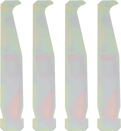 Allecto Plus - Voor het schoonmaken van kettingzagen en sneeuwblazers - Set van 4 stuks - Reinigingsgereedschap voor Bar Grooves - Geschikt voor grasmaaiers - Afmetingen 10x1.5cm