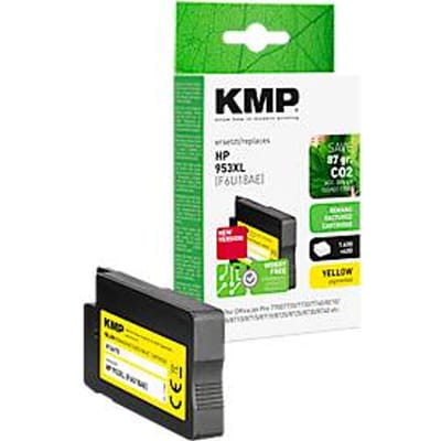 Inktcartridge KMP, vervangt HP 953XL (F6U18AE), tot 2000 pagina's, enkele verpakking, geel