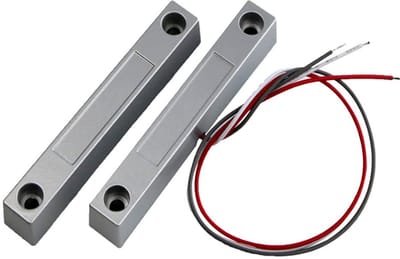Magnetische Deursensor - 1 Paar Aluminium Deurcontacten voor Alarmsystemen