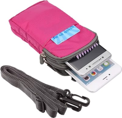 Actie4you® - Telefoon tasje - Heuptas – Wandeltasje – Sporttasje - Mobiele Telefoon Smartphone tas - Multifunctioneel Telefoontasje – Compact en Veelzijdig voor Onderweg - Roze
