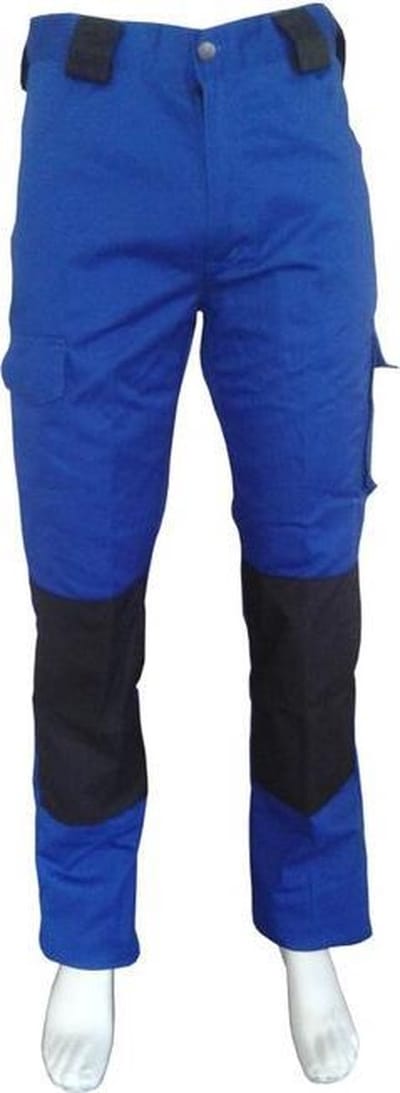 Yoworkwear Werkbroek katoen/polyester korenblauw-zwart maat 58