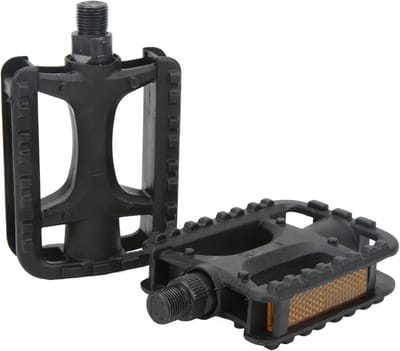 Antislip Fietsvoetpedaal Set van 2, Lichtgewicht Plastic Pedalen met Reflecterende Streep voor Mountainbikes en Racefietsen
