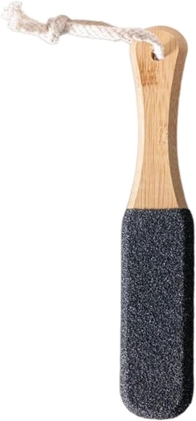 Voet Scrubber - Eeltverwijderaar Voet - Voeten Verzorgen - Houten Handvat - 22 cm - Niet gespecificeerd