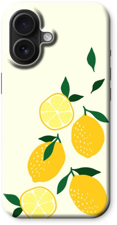 Case Company® - Hoesje geschikt voor iPhone 16 hoesje - You're my lemon - Tough Case - Maximale Bescherming alle Kanten en Schermrand
