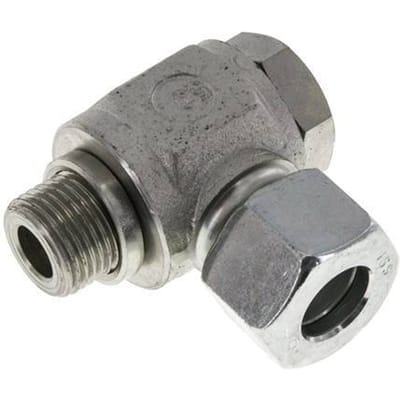 16S & G1/2'' Verzinkt Stalen Swivel Joint Snijringkoppeling Buitendraad 400bar Draaibaar ISO 8434-1