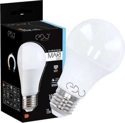 LED Gloeilamp - E27 Lamp Bulb - Energie Besparen - Koel Wit Licht - 11W 1055lm - Wit