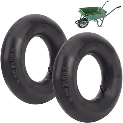 Duurzame Binnenbanden voor Tuinwagens en Handtrucks - Set van 2 Stuks (4.80/4.00-8) voor Tuinonderhoud en Transport