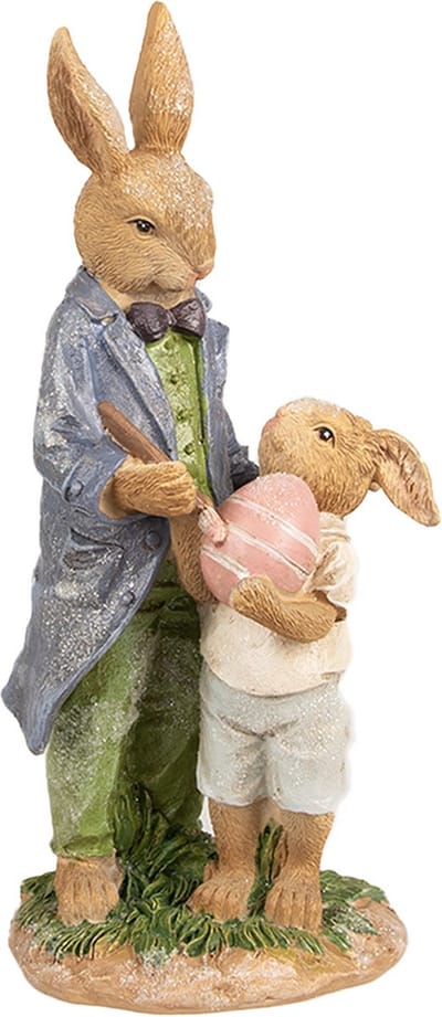 Clayre & Eef Beeld Konijn 21 cm Bruin Polyresin