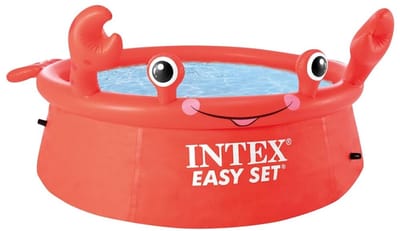 Intex Easy Set Zwembad - 183x51 cm - Rond - Opblaasbaar - Krab - Kinderzwembad - Opblaasbaar Zwembad - Krab Zwembad - Zwembad Kinderen - Zwembad Tuin