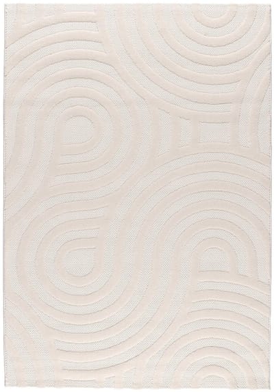 AFK Living - Zacht tapijt met 3D-effect neutrale tinten TRIANON