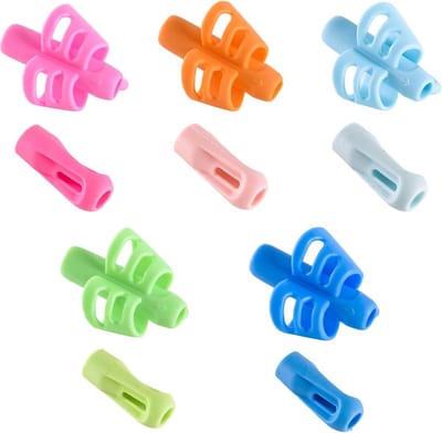 Ergonomische Pen Grip voor Kinderen, Zachte Siliconen Potloodhouder, Schrijfhulp voor Betere Handwriting en Comfortabel Gebruik