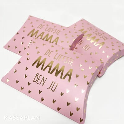 2x Gondeldoosje moederdag - mama - de liefste mama ben jij-Kijk goed naar het formaat in de productomschrijving