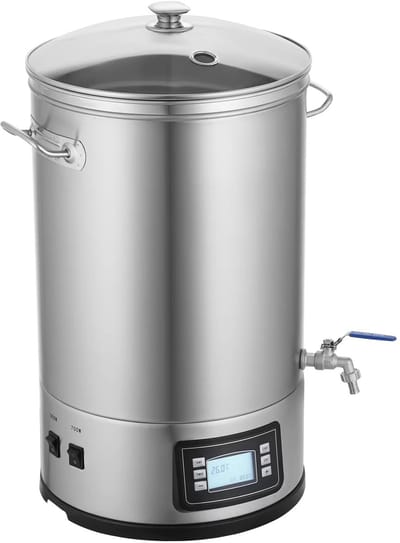 Trendique - Elektrisch 30 liter Thuisbrouwsysteem – Alles-in-één Kookpan Van 304 Roestvrij Staal, Bierbrouwer, Moutextractbrouwer, Benodigdheden Voor Thuisbrouwen, Wijn- En Bierkit