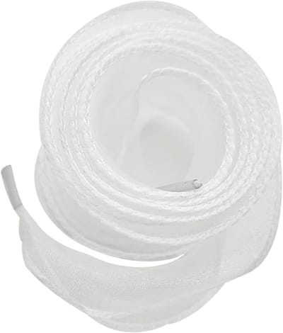 Transparante organza veters van 120 cm, 4 cm breed, platte lussen voor sneakers en leren schoenen