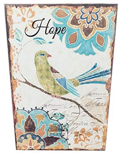 Rebecca Mobili Kleine Afvalpapierbak, Vuilnisbak, Voor Badkamerkantoor, met Vintage Decoraties, Slaapkamer Badkamer - Afmetingen: 26 X 20 X 20 cm (Hxbxd) - Art. RE4840