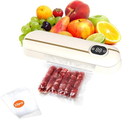 Vacuümmachine - Voedselverzegelaar - Levensmiddelen Vers Houden - Automatische Werking - 28 cm lang - Zwart