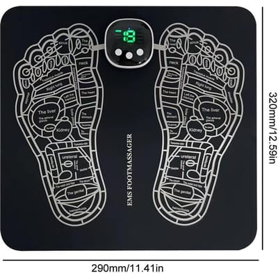 Voetmassage Mat Verbeter Bloedcirculatie Elektrische Voetmassager Elektrische Spierstimulatie Massage Mat voor Neuropathie gray