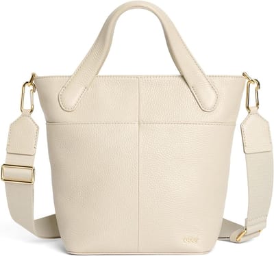 Leren Tote Tas - Schoudertas Dames - Dagelijks Gebruik - Water-Efficiënt Leer - 31 x 15 x 25 cm - Zandkleur