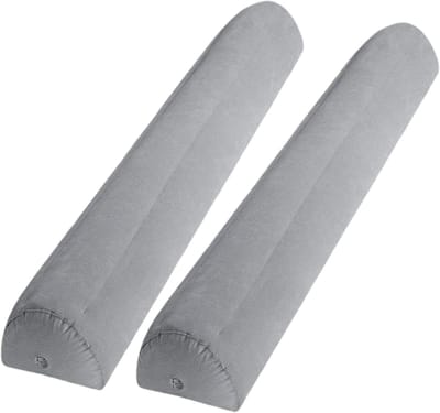 Opblaasbare Bedrails - Reisbedbumpers - Veilige Slaap - Lichtgewicht Compact - 2 stuks 50 inch - Grijs