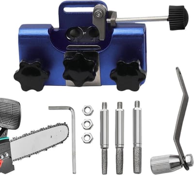 Kettingzaag Slijpkit - Kettingzaag Slijper - Efficiënt Zagen - Geleid Slijpsysteem - 86x39cm - Blauw