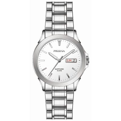 Prisma horloge P.1180 Brace cijfers Saffier 10 ATM