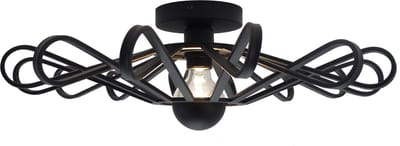 Chericoni Arco Plafondlamp - Ø56 cm - Corrund Black - Wandlamp - E27