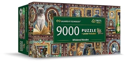 Trefl Prime - UFT puzzle: Whiskered Wonders - 9000 pieces, Lisa Parker, Large puzzle, Thick cardboard, BIO, ECO, Relaxation for adults and children from 12 years old