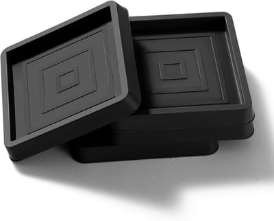 4x Antislip Meubel Stopper Rond 6.3cm Zwart - Bescherming voor Hardhouten Vloeren