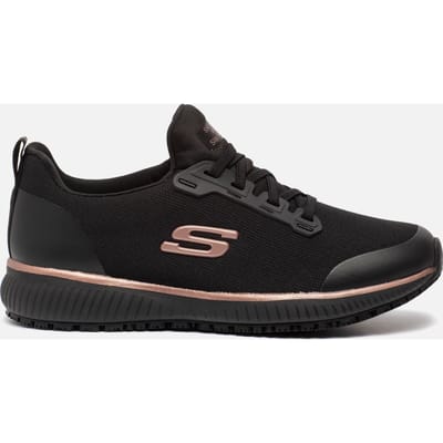 Skechers SQUAD SR Dames Instappers - Zwart / Rose Gold