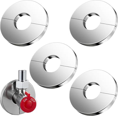 Verchroomde verwarmingspijprozetten 22 mm - Set van 4, ideaal voor radiatoren, waterkranen en buizen