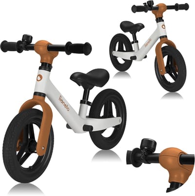 Lionelo Toni Loopfiets – Vanaf 18 mnd – Tot 30 kg – Lichtgewicht 2,3 kg – Verstelbaar Zadel & Stuur – PU Wielen – Voetsteun – ABEC-7 Lagers – Stuurbegrenzing 120° – Ergonomisch – EN 71-1 Gecertificeerd