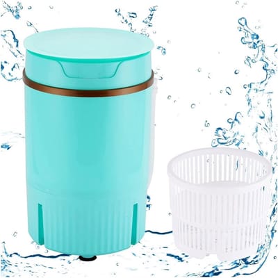 Elektrische Mini Wasmachine - Opvouwbare Wasmachine - Kleine Wasjes - Imitatie Handwas - 4.5 Kilogram - Blauw