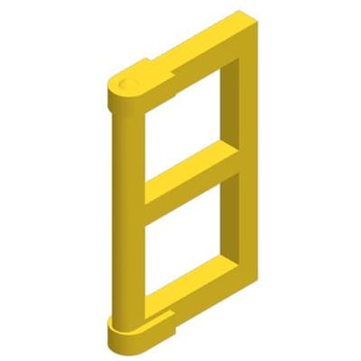 10 pièces 60608 Cadre de Porte Fenêtre Bloc de Construction Moc Pièces d'Assemblage Accessoires Fonctionne Avec Brique Jouets pour Enfants 10PCS jaune