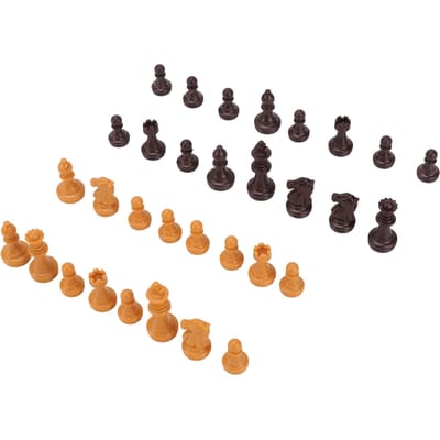 Alleen Schakenstukken PS Plastic Vervanging Mini Schakers Figuurstukken 49mm Hoogte Koning voor Feest Ontspanning Wood