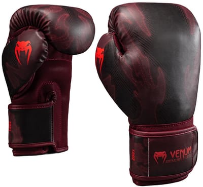 Venum Spectre Bokshandschoenen – Premium Kickboks & Muay Thai Bescherming – Zwart/Rood - 10 OZ