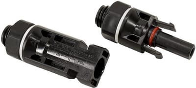 Schelinger MC4 Zonnepaneel Connector Set - Waterdicht IP67 - 1000V DC - 30A - PV Stekkers voor Zonnepanelen - Geschikt voor 4mm² & 6mm² - Zwart