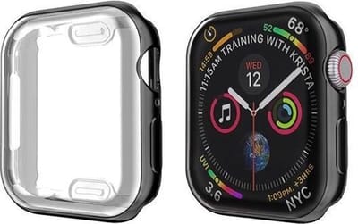 DrPhone TPU Siliconen Case - Volledige bescherm Case - Fashion Case - Geschikt Voor iOS SmartWatch 1/2/3 - 42mm - Zwart