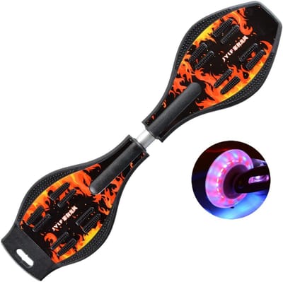 Waveboard voor Kinderen en Tieners - Dubbel Deck met Lichtgevende Wielen